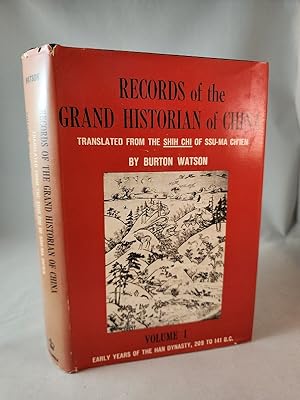 records of the grand historian of china [translated from theshih chi of ssu-ma ch'ien]volume one