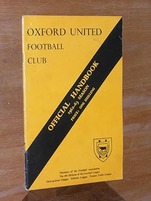 Oxford United Football Club Official Handbook 1962-63 Season