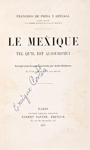 Imagen del vendedor de Le Mexique tel qu'il est aujourd'hui a la venta por ERIC CHAIM KLINE, BOOKSELLER (ABAA ILAB)