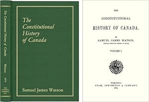 Seller image for The Constitutional History of Canada for sale by The Lawbook Exchange, Ltd., ABAA  ILAB