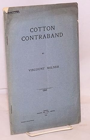 Imagen del vendedor de Cotton contraband a la venta por Bolerium Books Inc.