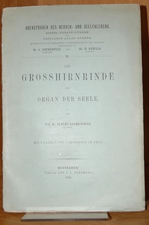 Die Grosshirnrinde als Organ der Seele. Mit 2 Tafeln und 1 Textabb.