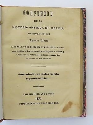 Compendio De La Historia Antigua De Grecia