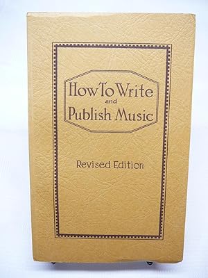 Immagine del venditore per How to Write and Publish Music venduto da Prestonshire Books, IOBA