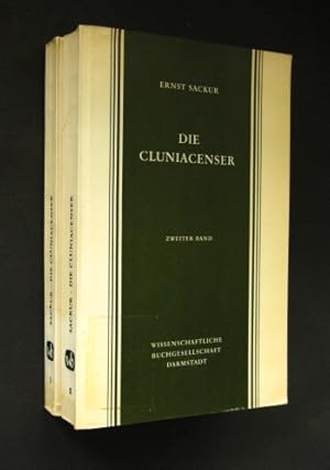 Seller image for Die Cluniacenser in ihrer kirchlichen und allgemeingeschichtlichen Wirksamkeit bis zur Mitte des elften Jahrhunderts. 2 Bnde (komplett). for sale by Antiquariat Kretzer