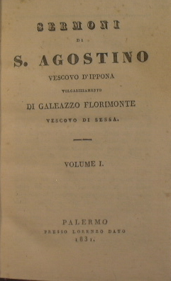 Sermoni di S. Agostino ( Vescovo d' Ippona ) - Volume primo