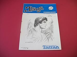 Haga - Revue de la Bande Dessinée. N° 8 - Septembre-Octobre 1973. Edgar Rice Burroughs - Tarzan.