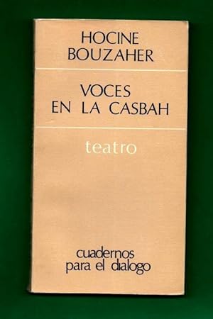 Seller image for VOCES EN LA CASBAH. for sale by Librera DANTE