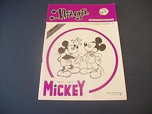 Haga - Revue de la Bande Dessinée. N° 9 - Novembre-Décembre 1973. Dossier Mickey, 1927-1973.