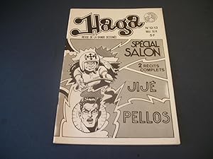 Haga - Revue de la Bande Dessinée. N° 12-13 - Mai 1974. Le 2ème Salon de la B. D. - Dossier René ...