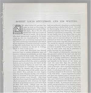 Seller image for Robert Louis Stevenson And His Writing for sale by Legacy Books II