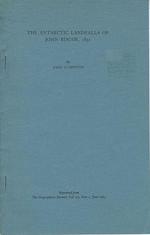 The Antarctic Landfalls of John Biscoe, 1831. Extract