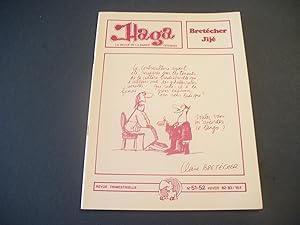 Haga - La Revue de la Bande Dessinée. N° 51-52 - Hiver 1982-1983. Dossier Bretécher - Jijé - Thie...