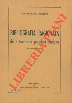 Bibliografia ragionata delle tradizioni popolari friulane (contributo).