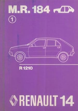 Renault 14. Workshop manual M.R. 184.