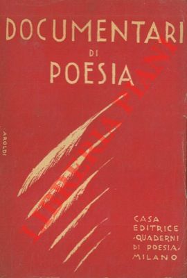 Seller image for Documentari di poesia. for sale by Libreria Piani