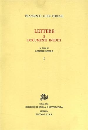 Seller image for Lettere e documenti inediti. for sale by FIRENZELIBRI SRL