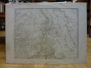grenzkolorierte Landkarte Ost-Brabant und verschiedene deutsche Herzogtümer Nordwest-Deutschland,...