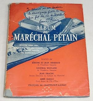 Imagen del vendedor de ALBUM DU MARECHAL PETAIN Philippe Ptain, Marchal de France, 1856-1951 a la venta por LE BOUQUINISTE
