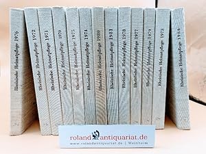 Rheinische Heimatpflege. Neue Folge.13 Jahrgänge: 1970, 1971, 1972, 1973, 1974, 1975, 1976, 1977,...
