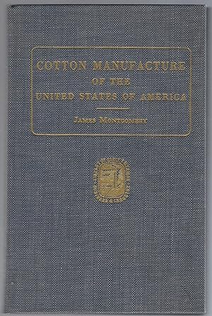 Bild des Verkufers fr Practical Detail of the Cotton Manufacture of the United States of America zum Verkauf von Michael Moons Bookshop, PBFA