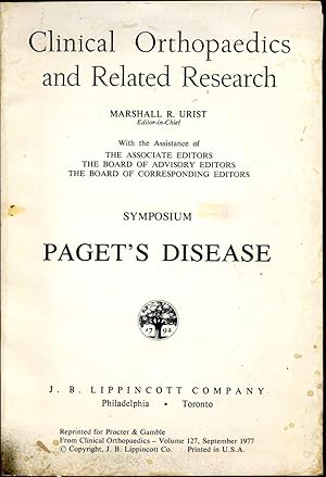 Immagine del venditore per Clinical Orthopaedics and Related Research Number 127 Symposium Paget's Disease venduto da Kurt Gippert Bookseller (ABAA)