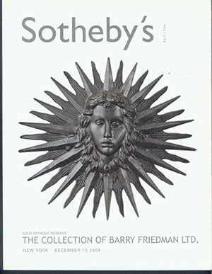 THE COLLECTION OF BARRY FRIEDMAN LTD. Friday, December 17, 2004