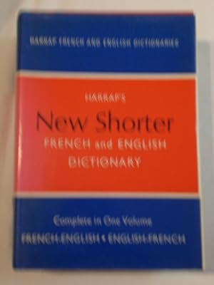 Imagen del vendedor de Harrap's New Shorter French and English Dictionary: French-English, English-French a la venta por MacKellar Art &  Books