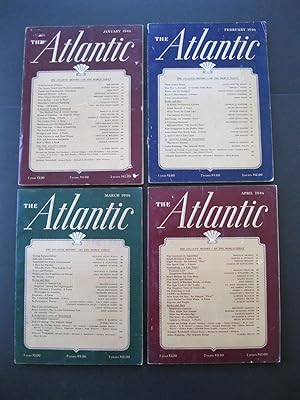 THE ATLANTIC - January, February, March, April, 1946 - Four Issues