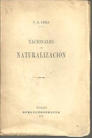 Imagen del vendedor de NACIONALES POR NATURALIZACION. a la venta por Librera Javier Fernndez
