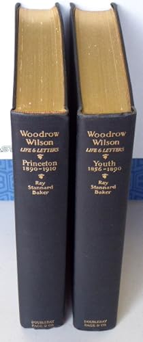 Seller image for WOODROW WILSON LIFE AND LETTERS. YOUTH 1856 - 1890; PRINCETON 1890 - 1910 (TWO VOLUMES) for sale by RON RAMSWICK BOOKS, IOBA