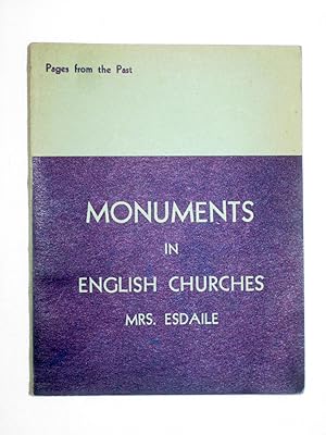 Monuments in English Churches. Pages from the Past Series. Reduced P&P on this Item.