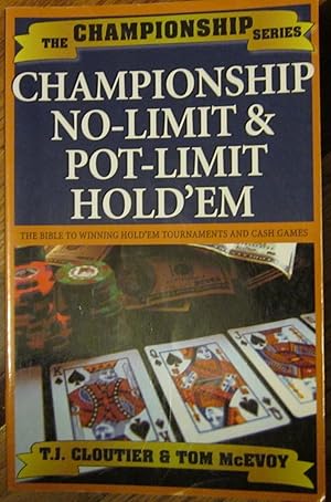 Bild des Verkufers fr Championship No-Limit & Pot-limit Hold'em zum Verkauf von Wordbank Books
