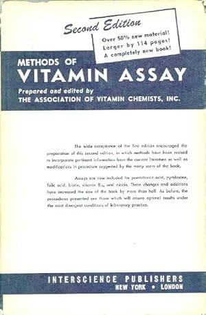 Seller image for METHODS OF VITAMIN ASSAY for sale by Round Table Books, LLC