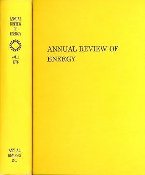 Seller image for ANNUAL REVIEW OF ENERGY: Volume 1, 1976 for sale by Round Table Books, LLC