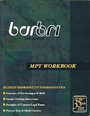 Seller image for 2005 Barbri Bar Review Multistate Performance Test (MPT) Workbook for sale by Round Table Books, LLC