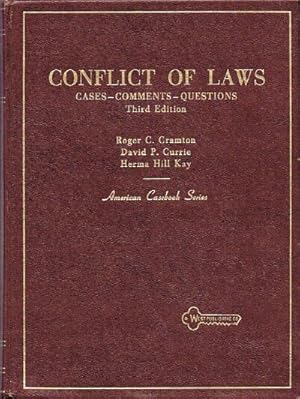 Immagine del venditore per CONFLICT OF LAWS: CASES-COMMENTS-QUESTIONS (AMERICAN CASEBOOK SERIES) venduto da Round Table Books, LLC