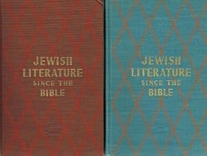 Seller image for Jewish Literature Since the Bible (Complete in Two Volumes) for sale by Round Table Books, LLC