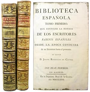 Biblioteca Española [Two Volumes]