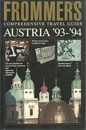 AUSTRIA 1993 - 1994. Frommer's Comprehensive Travel Guide