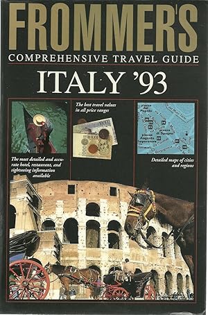 ITALY 1993. Frommer's Comprehensive Travel Guide