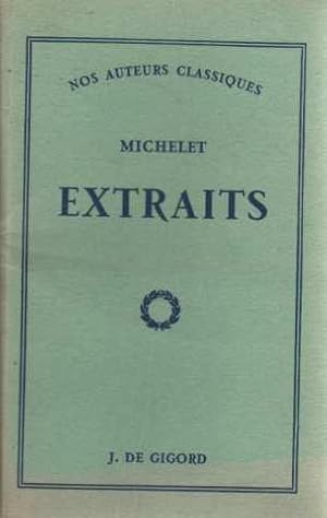 Michelet. extraits historiques