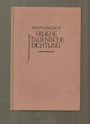 Imagen del vendedor de Fruhe italienische Dichtung. ubertragen und mit dem Urtext herausgegeben a la venta por Sonnets And Symphonies