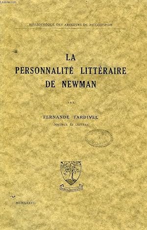 Seller image for LA PERSONNALITE LITTERAIRE DE NEWMAN for sale by Le-Livre