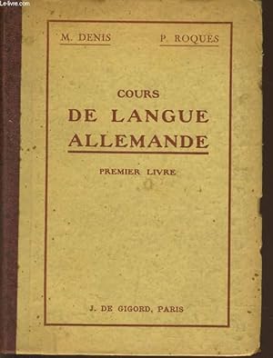 Seller image for COURS DE LANGUE ALLEMANDE for sale by Le-Livre
