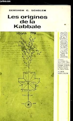 Bild des Verkufers fr LES ORIGINES DE LA KABBALE. zum Verkauf von Le-Livre