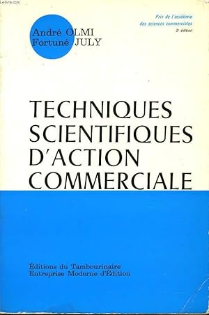 Seller image for TECHNIQUES SCIENTIFIQUES D'ACTION COMMERCIALE for sale by Le-Livre