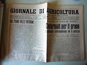"GIORNALE DI AGRICOLTURA - Settimanale di Politica, Agraria edito dal Ramo Editoriale degli Agric...