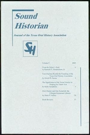 Seller image for Sound Historian (Volume 9, 2003) for sale by Bookmarc's