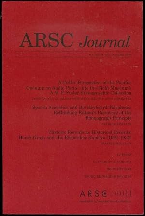 ARSC Journal (Volume 38, No. 1, Spring 2007)
